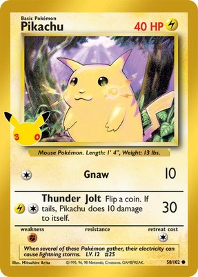 Pikachu, 30th Celebration Classic Collection