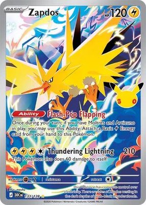 Zapdos, 30th Celebration
