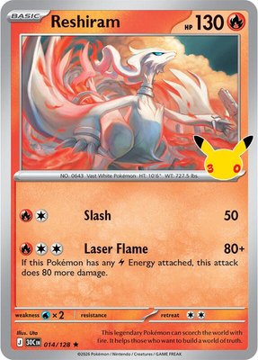 Reshiram, 30th Celebration