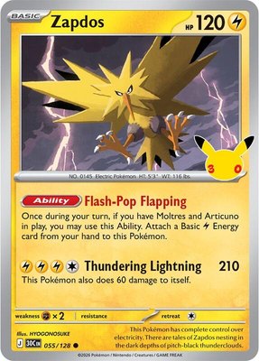 Zapdos, 30th Celebration