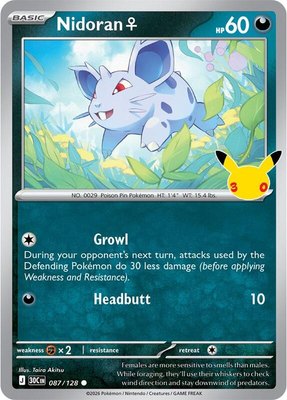 Nidoran F, 30th Celebration