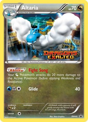 Altaria (Prerelease), Black and White Promos