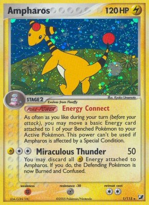 Ampharos, EX Unseen Forces