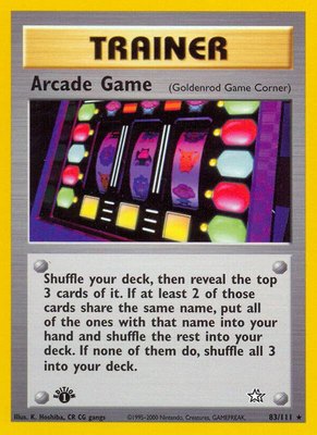 Arcade Game (Goldenrod Game Corner), Neo Genesis