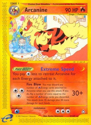 Arcanine, Aquapolis