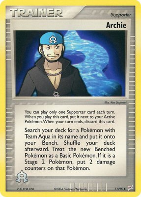 Archie, EX Team Magma vs Team Aqua
