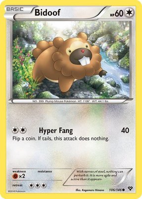 Bidoof, XY Base Set