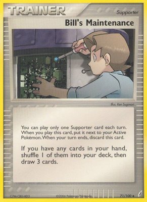 Bill's Maintenance, EX Crystal Guardians
