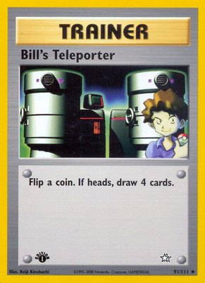 Bill's Teleporter, Neo Genesis