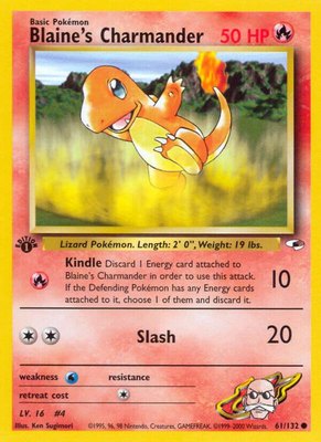 Blaine's Charmander, Gym Heroes
