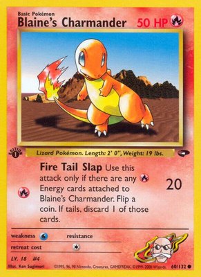 Blaine's Charmander, Gym Challenge