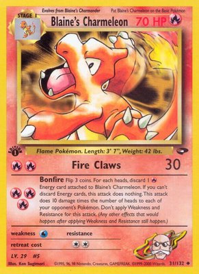 Blaine's Charmeleon, Gym Challenge