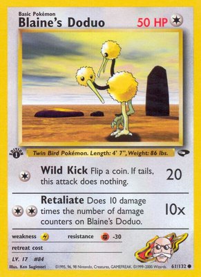 Blaine's Doduo, Gym Challenge