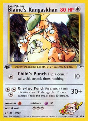 Blaine's Kangaskhan, Gym Heroes