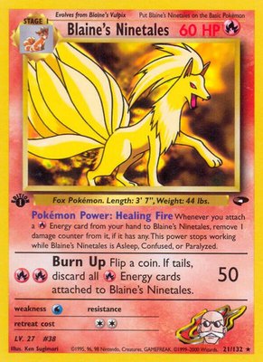 Blaine's Ninetales, Gym Challenge