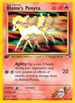 Blaine's Ponyta, Gym Heroes