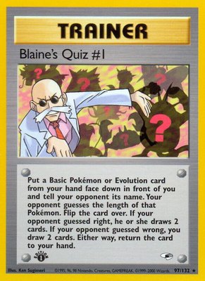 Blaine's Quiz #1, Gym Heroes