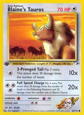 Blaine's Tauros, Gym Heroes