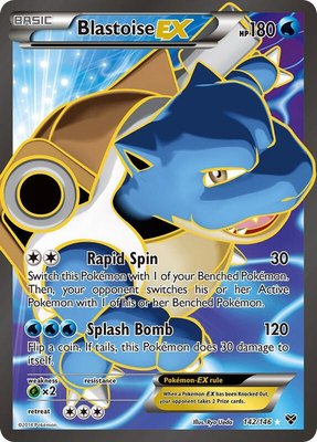 Blastoise EX (142 Full Art), XY Base Set