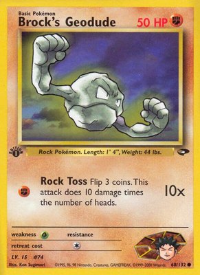 Brock's Geodude, Gym Challenge