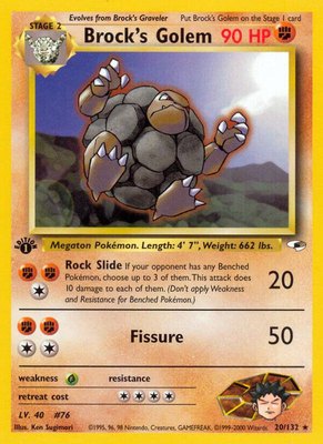 Brock's Golem, Gym Heroes