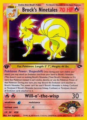 Brock's Ninetales, Gym Challenge