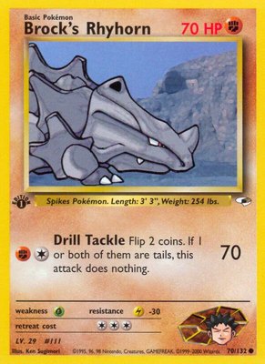Brock's Rhyhorn (70), Gym Heroes