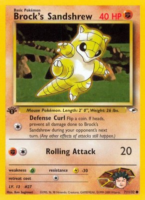Brock's Sandshrew (71), Gym Heroes