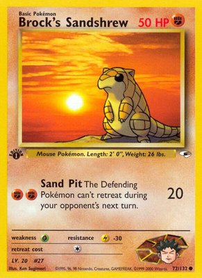 Brock's Sandshrew (72), Gym Heroes