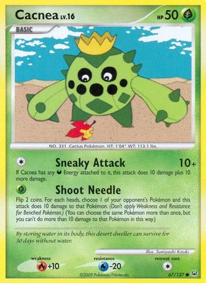 Cacnea, Platinum