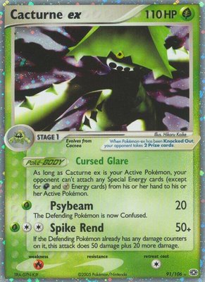 Cacturne ex, EX Emerald