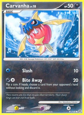 Carvanha, Secret Wonders
