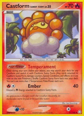 Castform Sunny Form, Legends Awakened