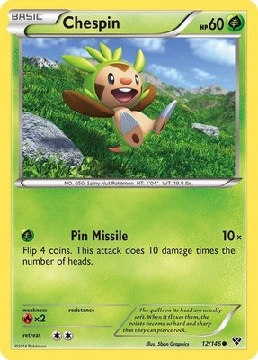 Chespin, XY Base Set