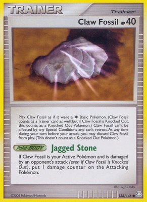 Claw Fossil, Legends Awakened