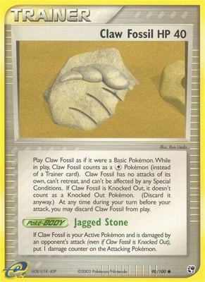 Claw Fossil, EX Sandstorm