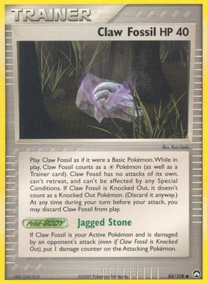 Claw Fossil, EX Power Keepers