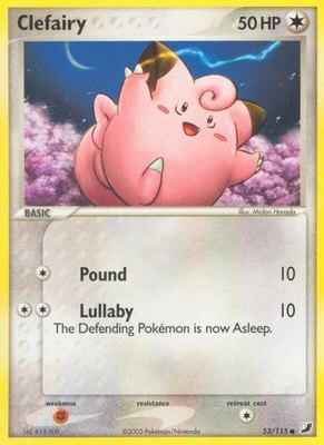 Clefairy, EX Unseen Forces