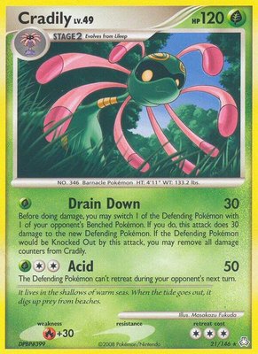 Cradily, Legends Awakened
