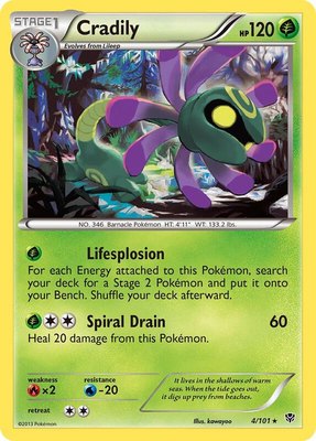 Cradily, Plasma Blast