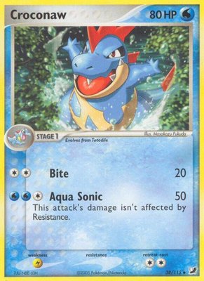Croconaw, EX Unseen Forces