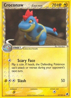 Croconaw (Delta Species), EX Dragon Frontiers