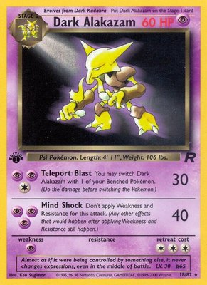 Dark Alakazam (18), Team Rocket