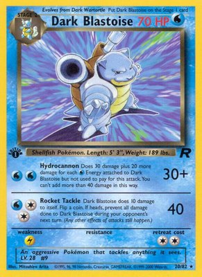 Dark Blastoise (20), Team Rocket