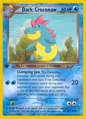 Dark Croconaw, Neo Destiny