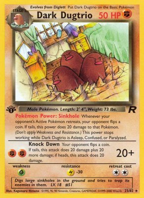 Dark Dugtrio (23), Team Rocket