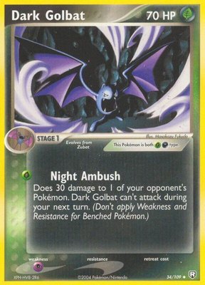 Dark Golbat, EX Team Rocket Returns