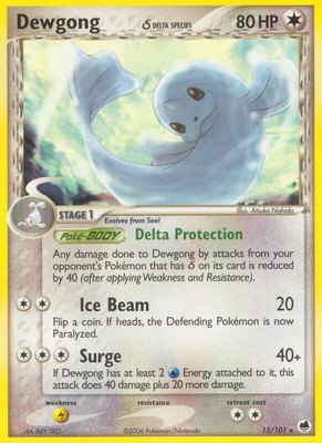 Dewgong (Delta Species), EX Dragon Frontiers