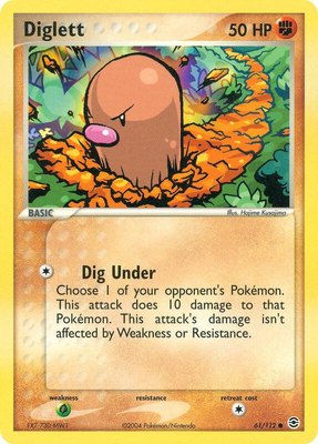 Diglett, EX FireRed & LeafGreen