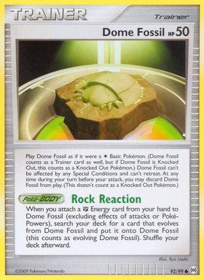 Dome Fossil, Arceus